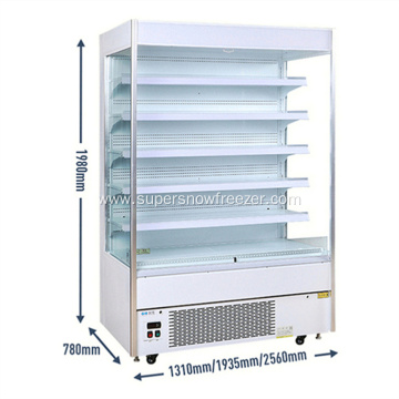 Supermarket Upright Fruit Vegetable Refrigerator Chiller